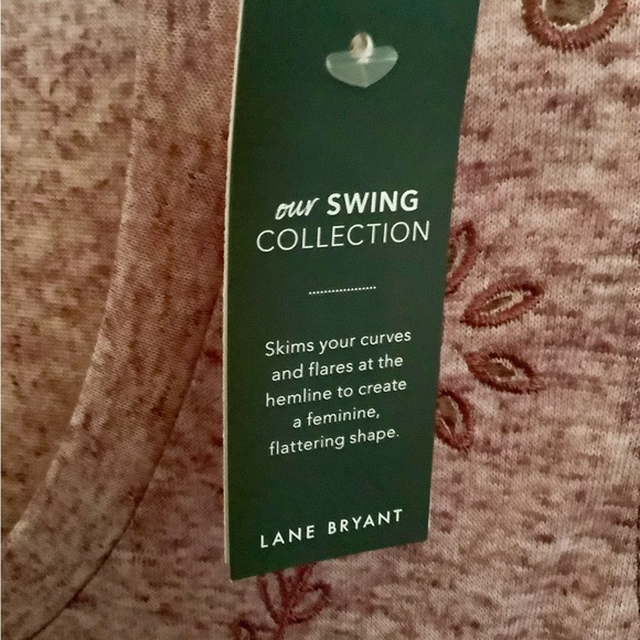 New with Tags Lane Bryant 26/26 Swing top Pretty cut out design Light Weight $40 - Picture 6 of 11